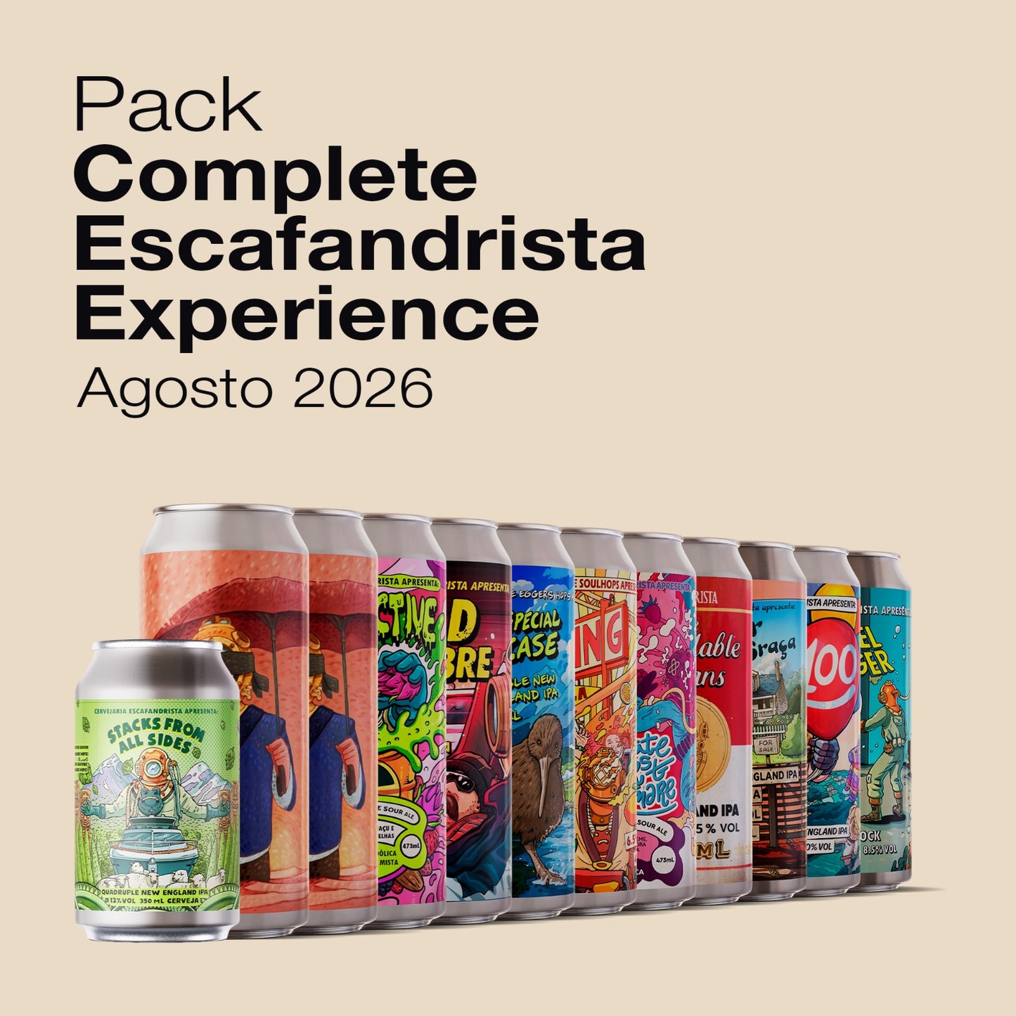 Agosto, 2026 · Complete Experience | 12 latas 475ml