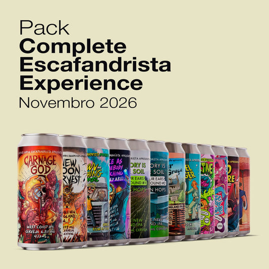 Outubro, 2026 · Escafandrista Complete Experience | 12 latas 475ml