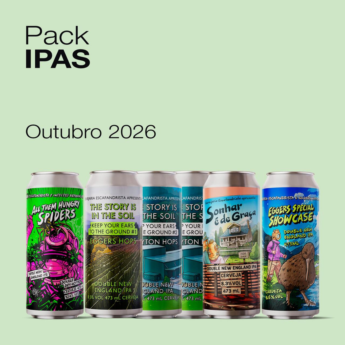 Outubro, 2026 · Pack IPAs | 6 latas 475ml